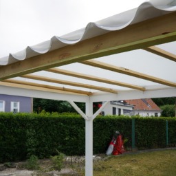 Installation de pergola en PVC Landerneau